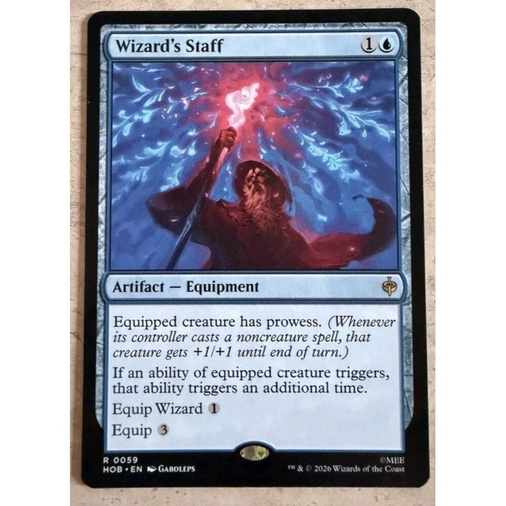 Wizard's Staff 59 HOB The Hobbit Magic MTG NM